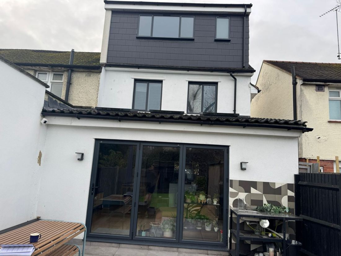 Rear extension and loft dormer